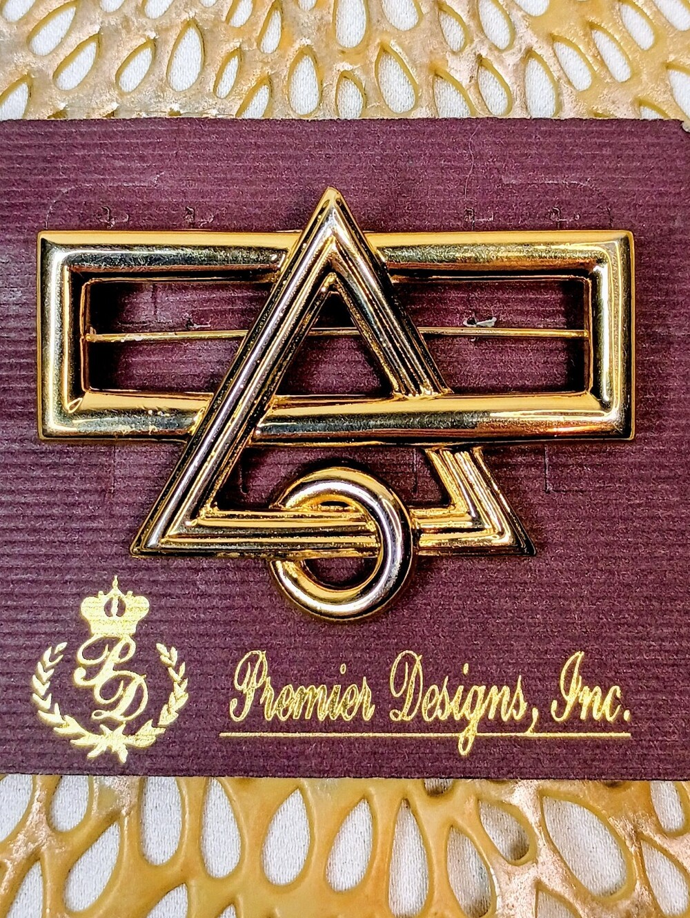 Premier Designs Geometric Brooch
